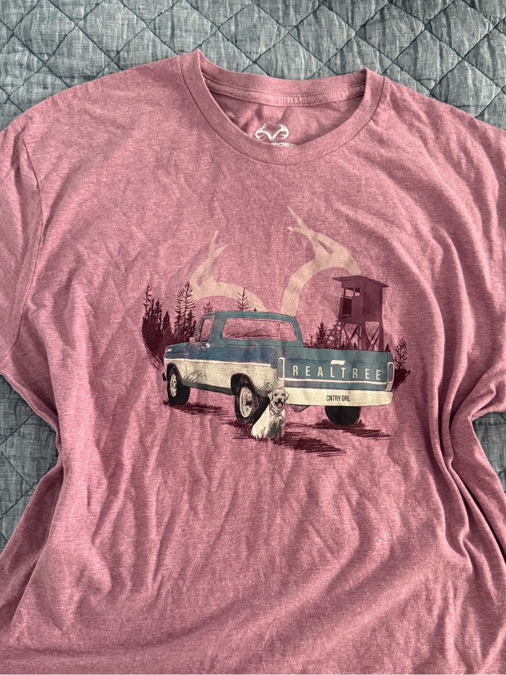 Realtree Pink Heather Logo T-Shirt